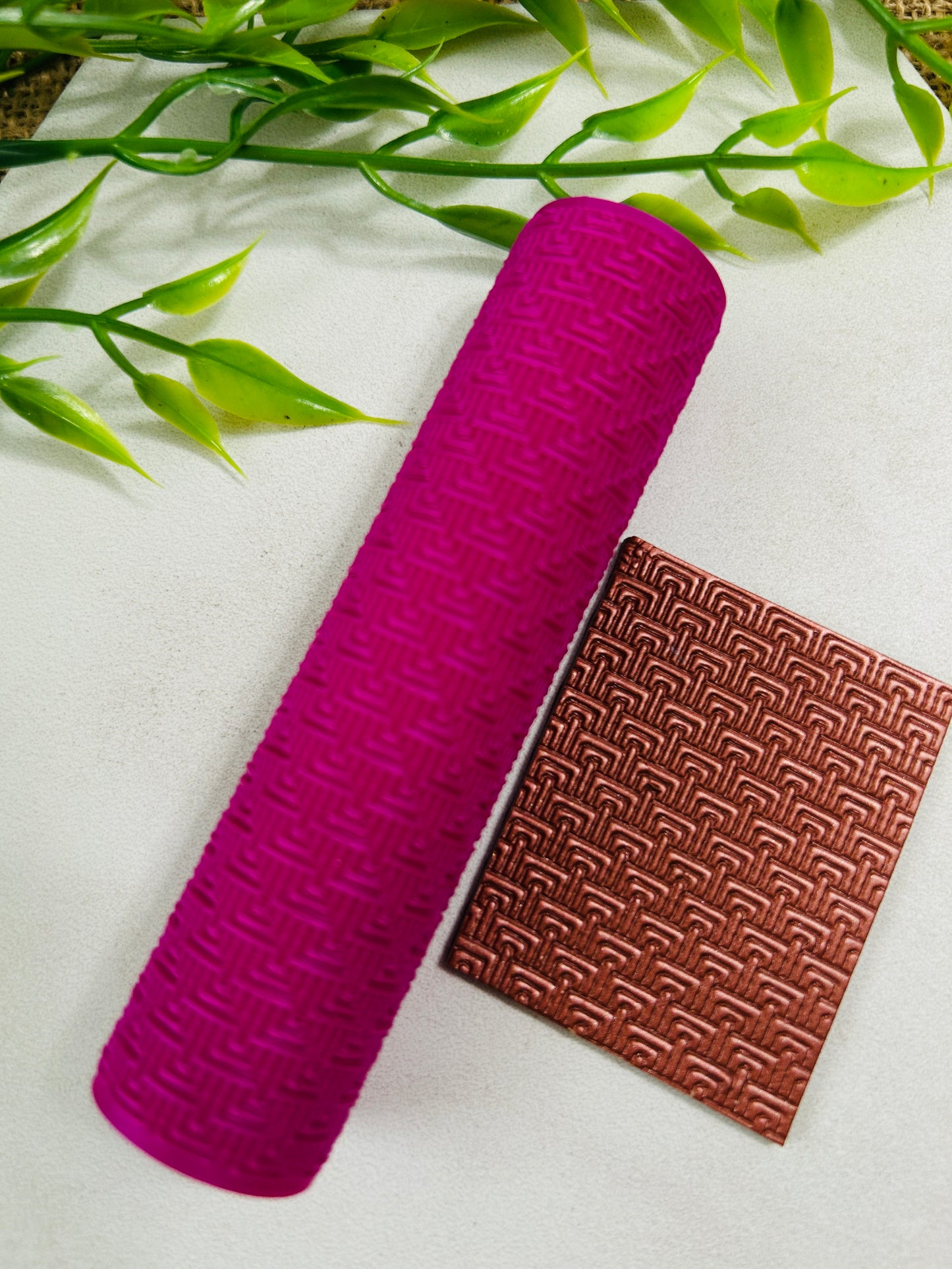 Geometric Pattern Style 3 Texture Roller For Polymer Clay