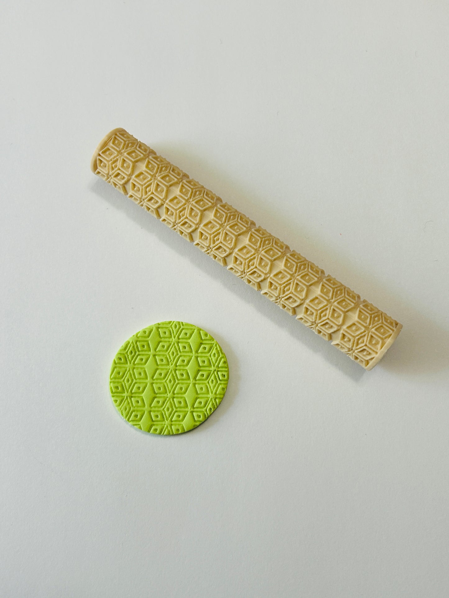 6 Point Star Texture Roller For Polymer Clay 2 Sizes YOU CHOOSE