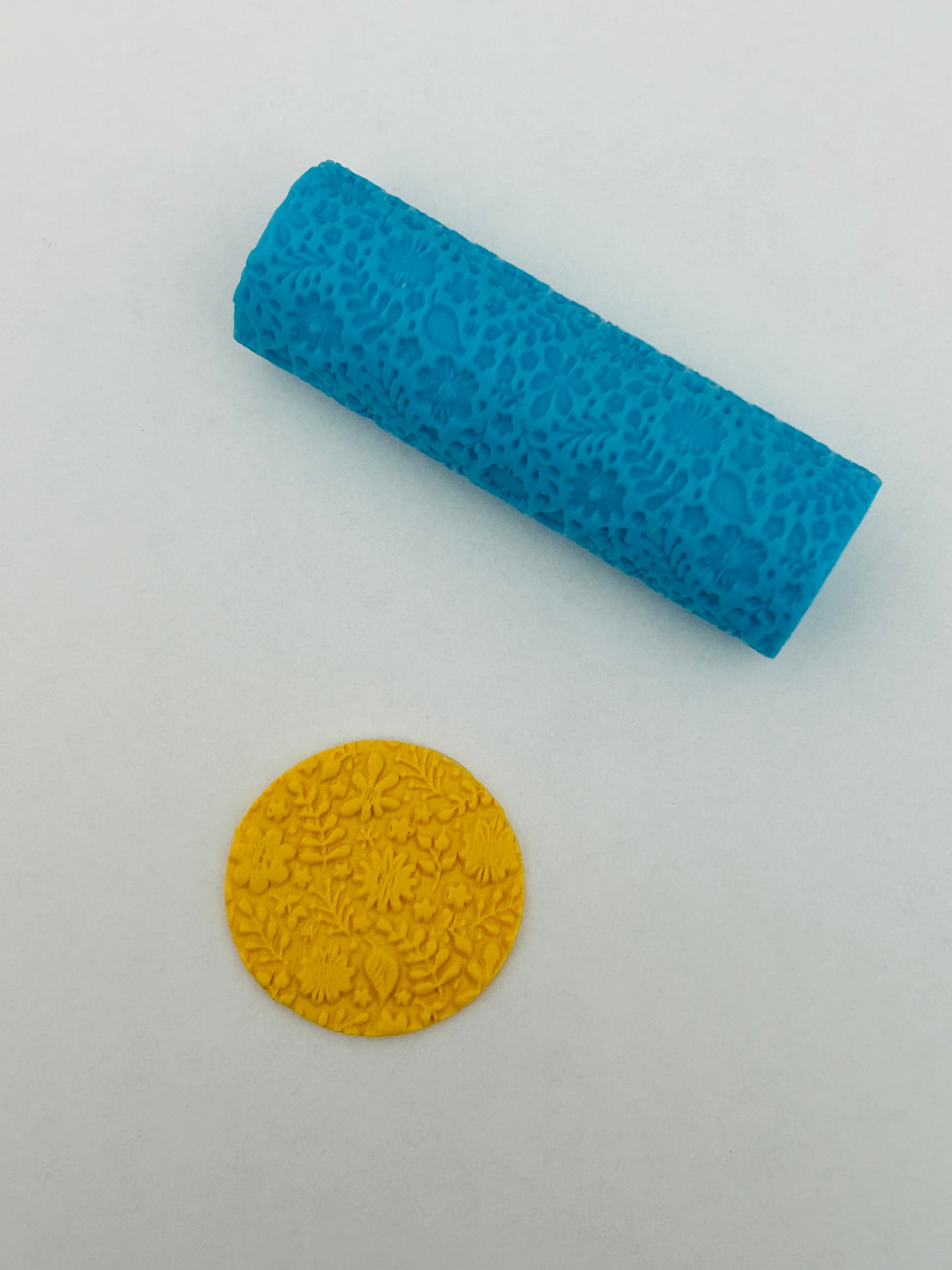 Wildflower Field Pattern Texture Roller For Polymer Clay