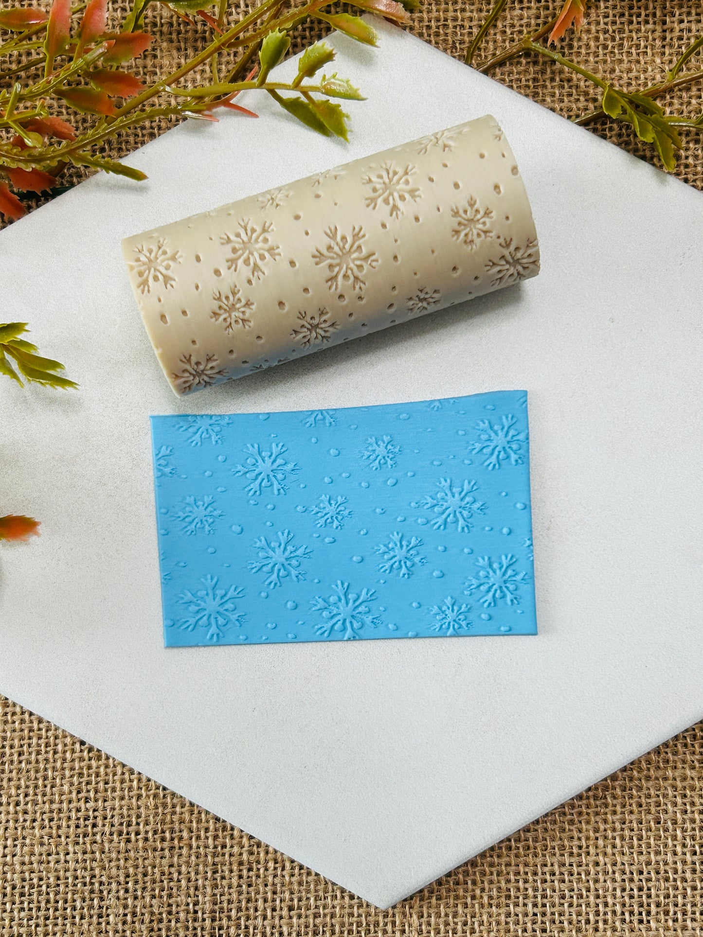 Snow Flurry Storm Texture Roller For Polymer Clay 2 STYLES YOU CHOOSE