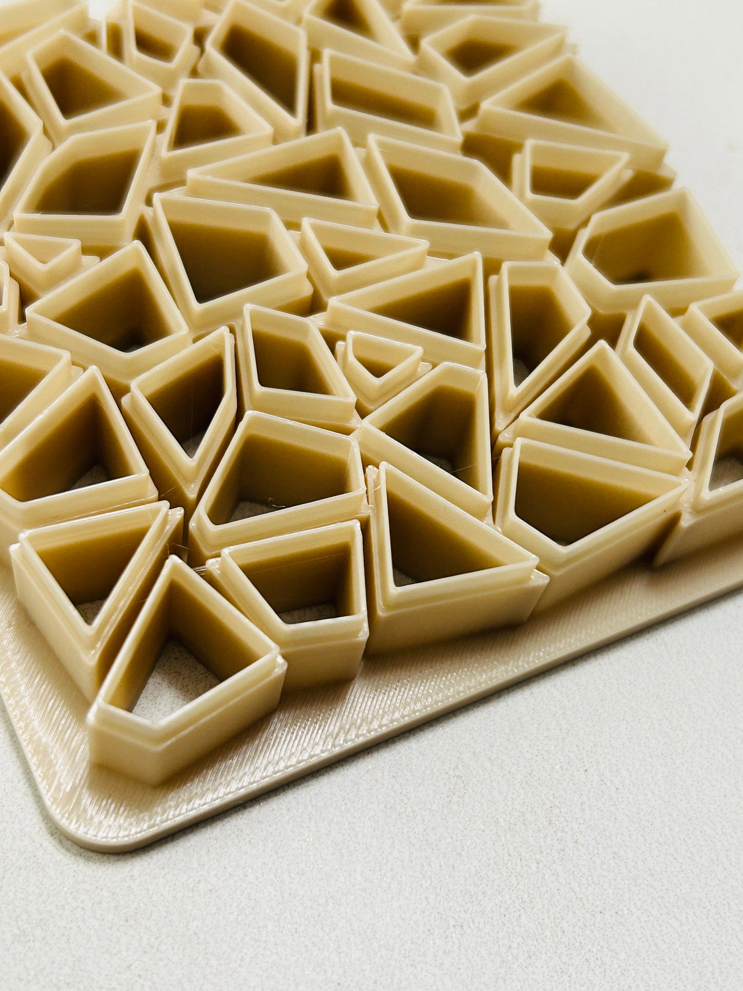 Terrazzo Tile Mosaic Or Sea Glass Shard Multi Polymer Clay Cutter 2 Sizes YOU CHOOSE