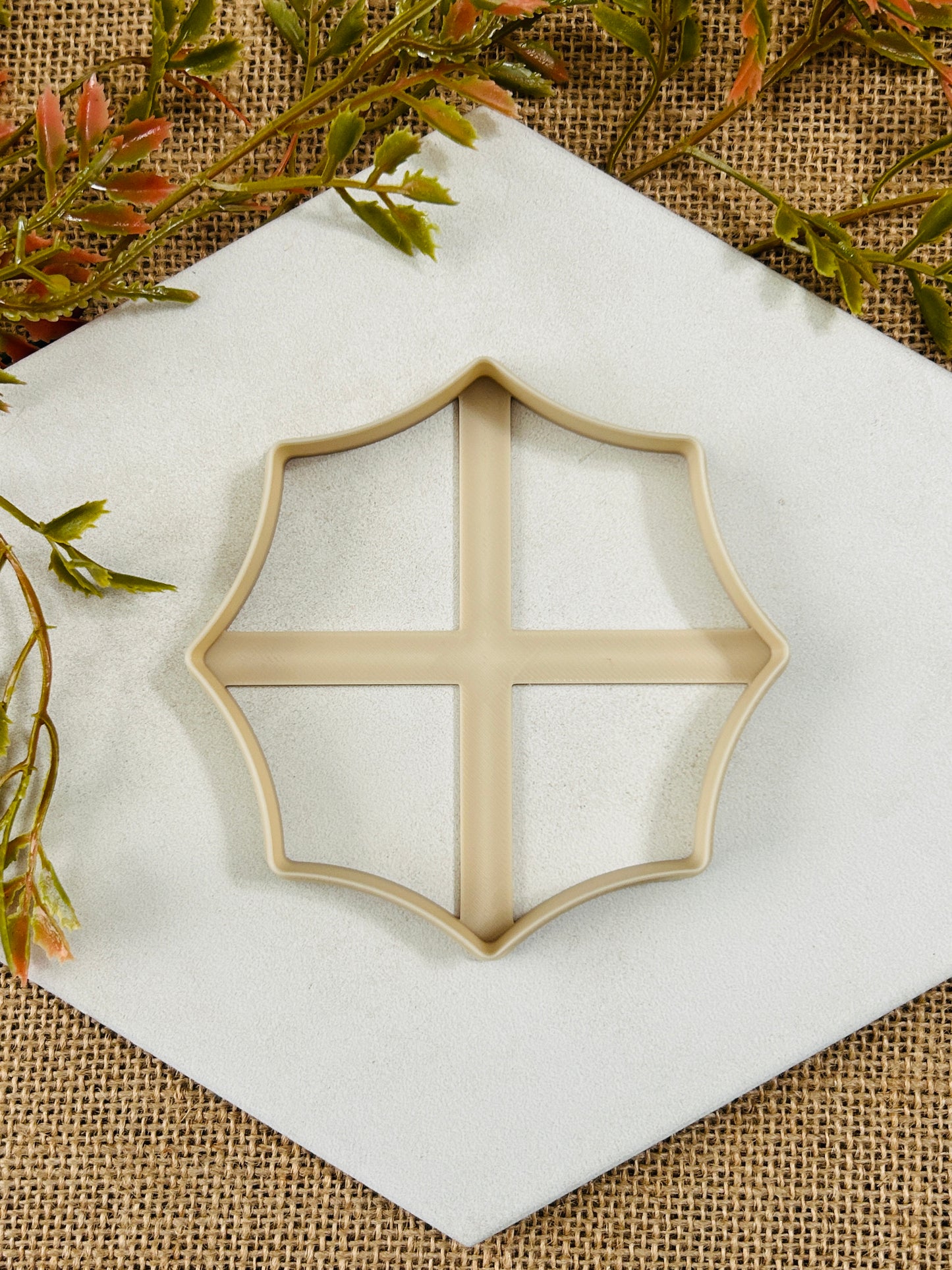 Abstract Shape Style 1 Trinket Dish Or Wall Hanging Polymer Clay Cutter