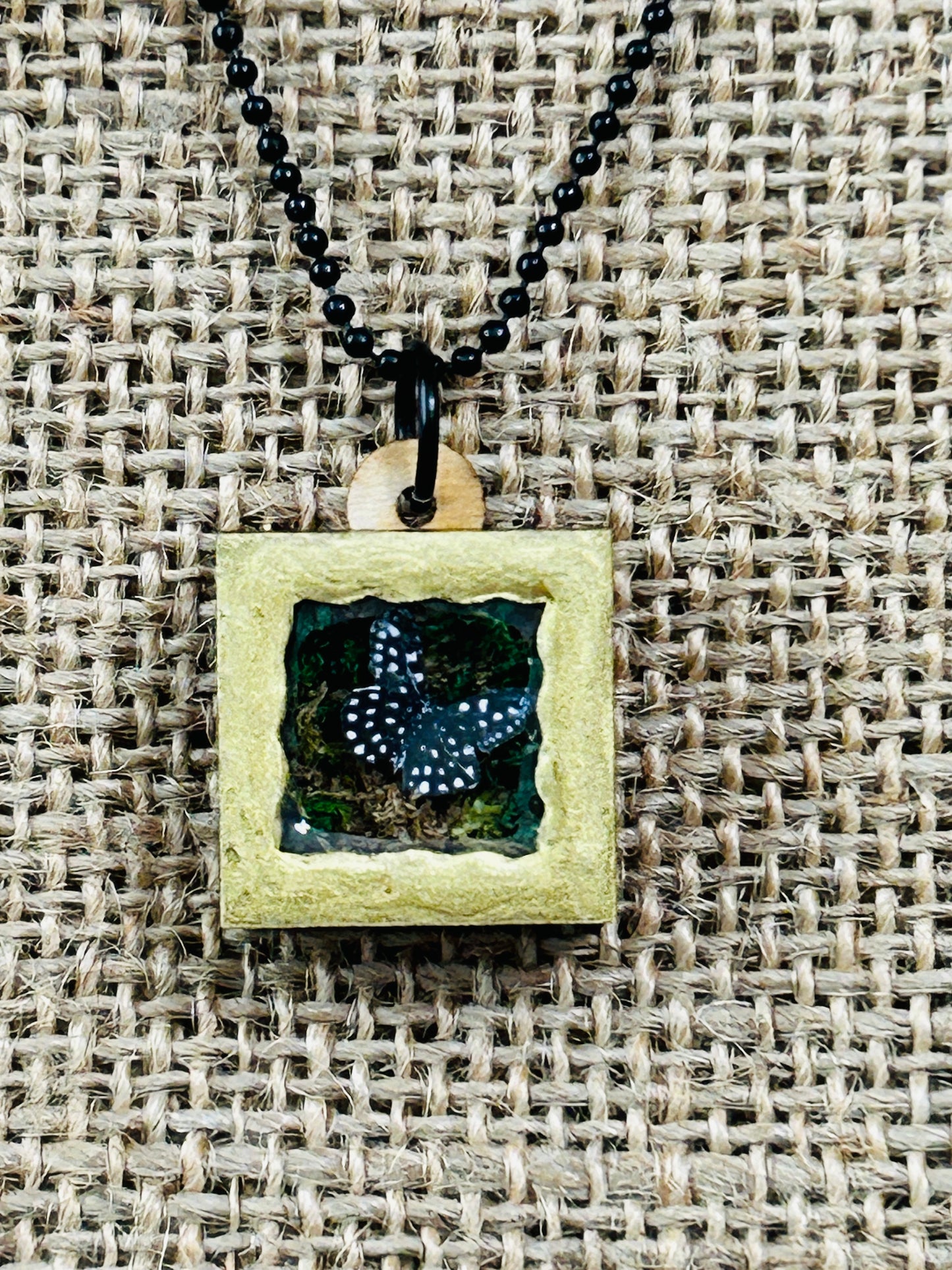 Single Garden Butterfly Shadowbox Specimen Necklace YOU CHOOSE