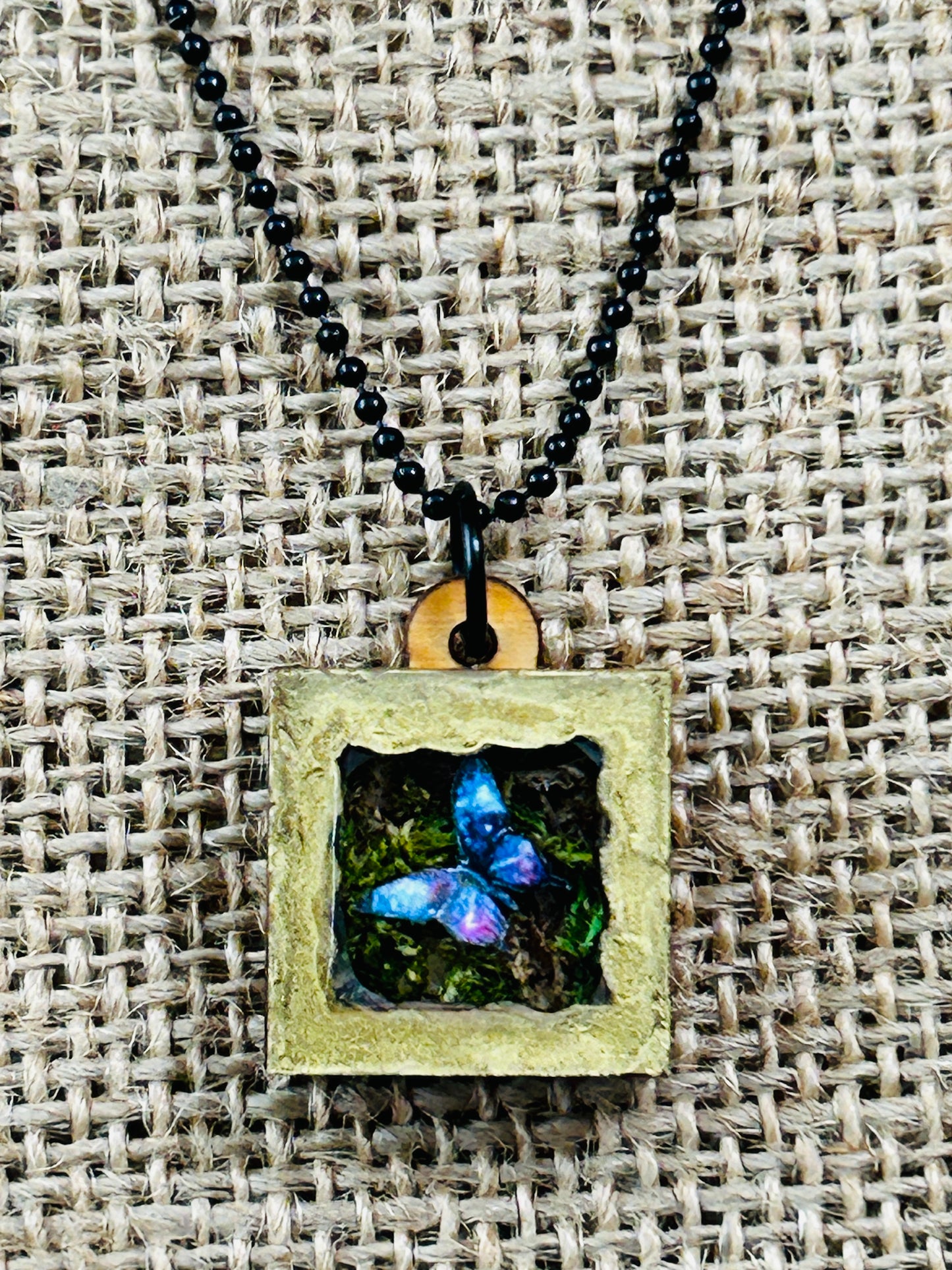 Single Garden Butterfly Shadowbox Specimen Necklace YOU CHOOSE