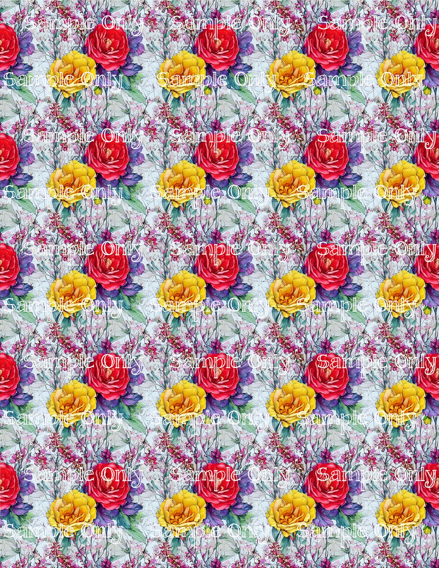 Impressionist Floral Image Sheet For Polymer Clay Transfer Decal DIGITAL FILE OR PRINTED IFL10