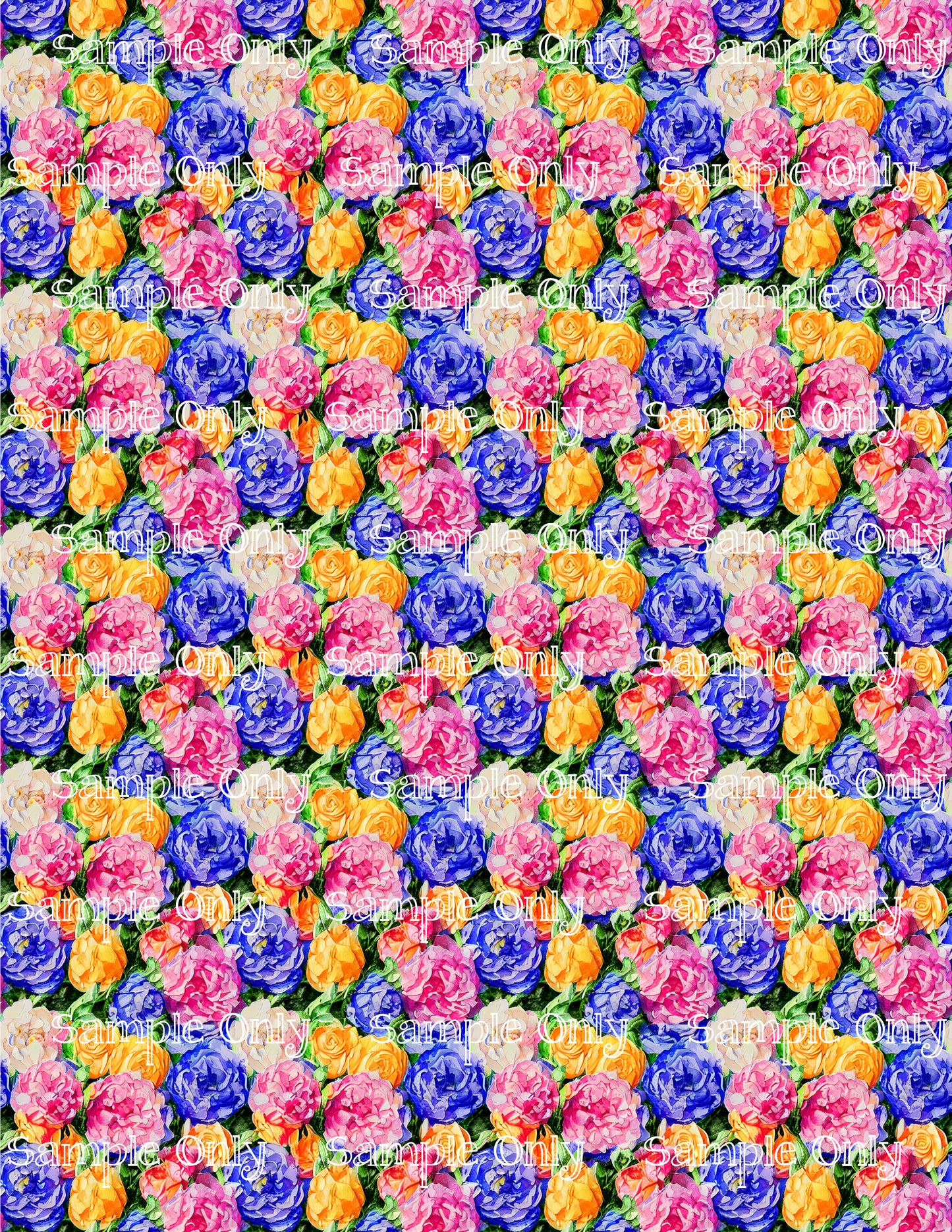 Impressionist Floral Image Sheet For Polymer Clay Transfer Decal DIGITAL FILE OR PRINTED IFL11