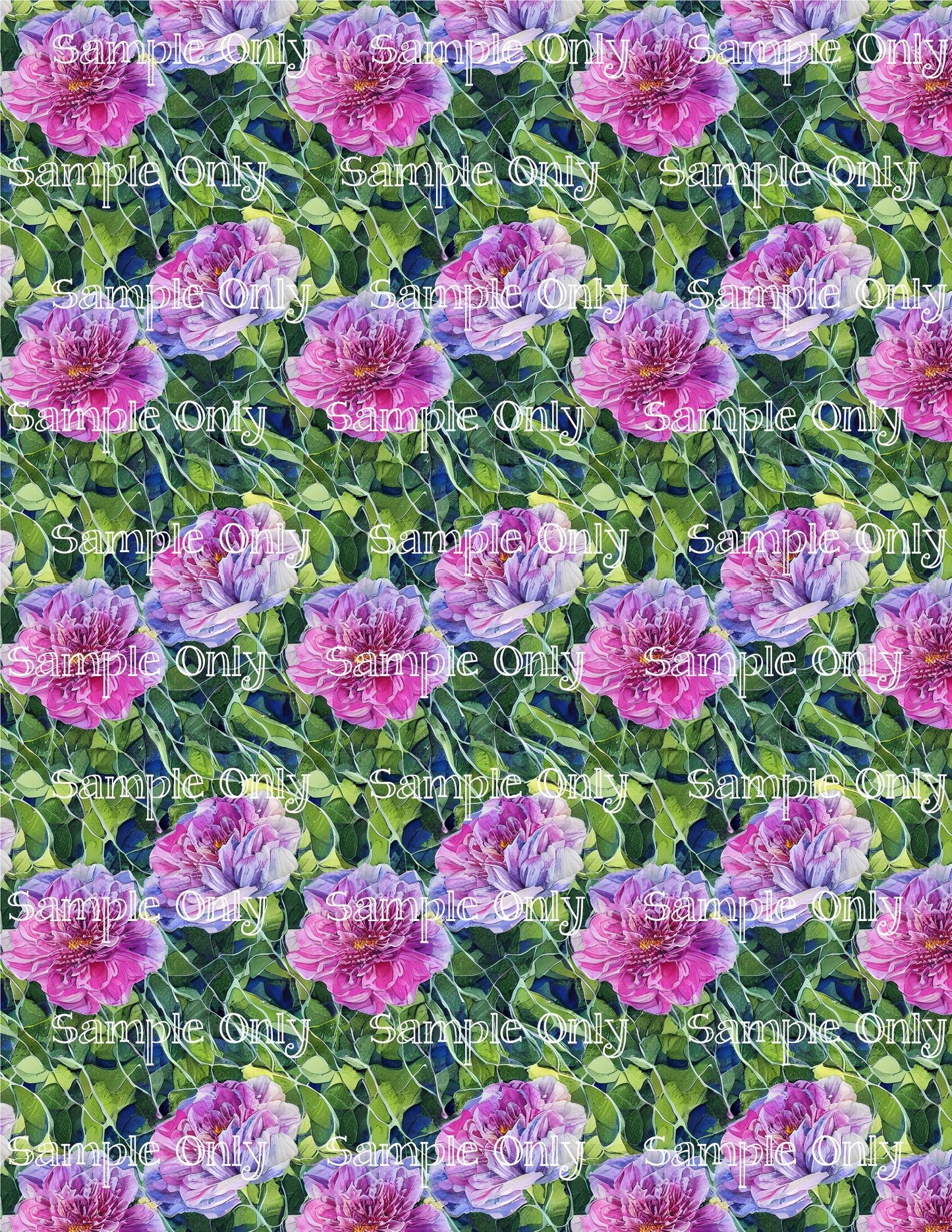 Impressionist Floral Image Sheet For Polymer Clay Transfer Decal DIGITAL FILE OR PRINTED IFL1