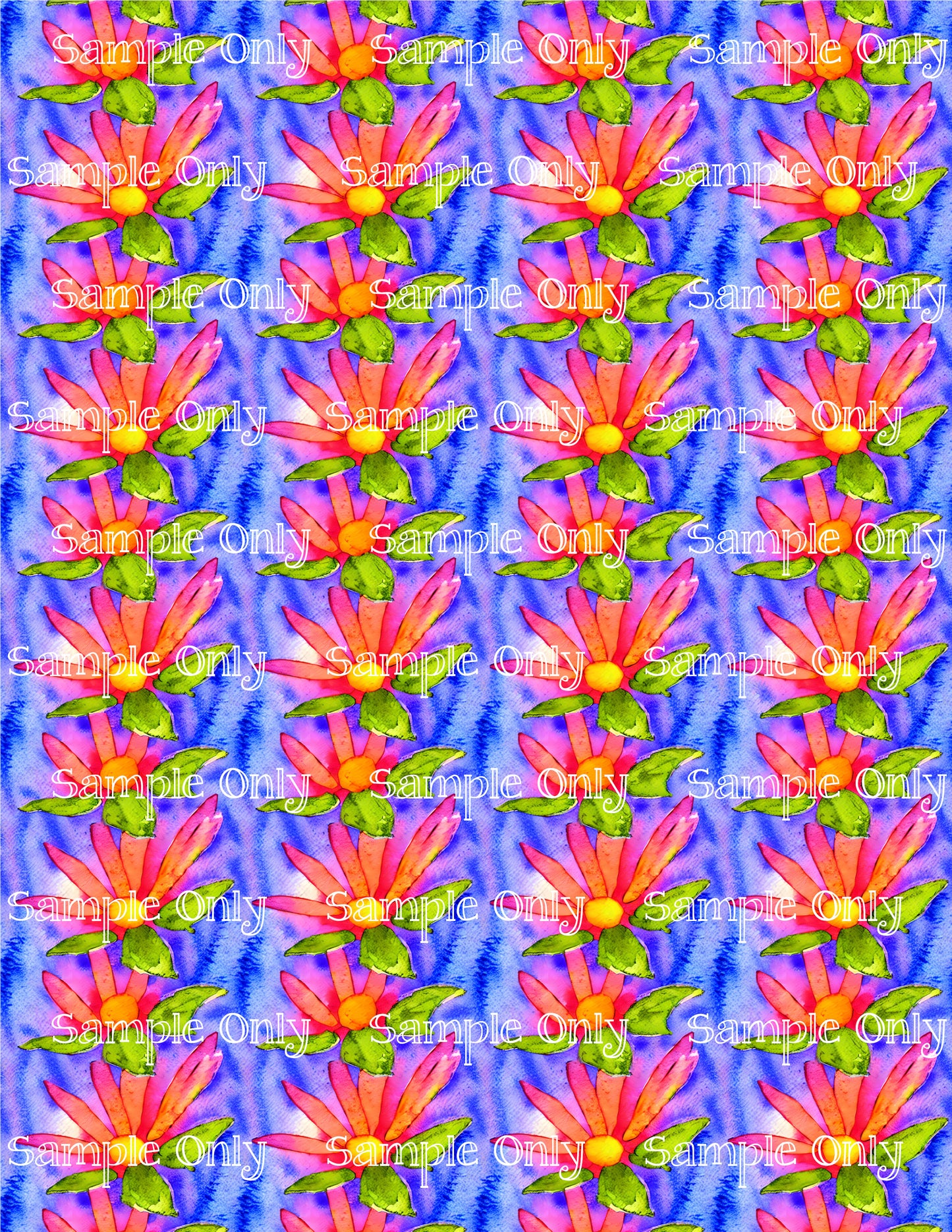 Impressionist Floral Flower Pattern Image Sheet For Polymer Clay Transfer Decal DIGITAL FILE OR PRINTED IFL20