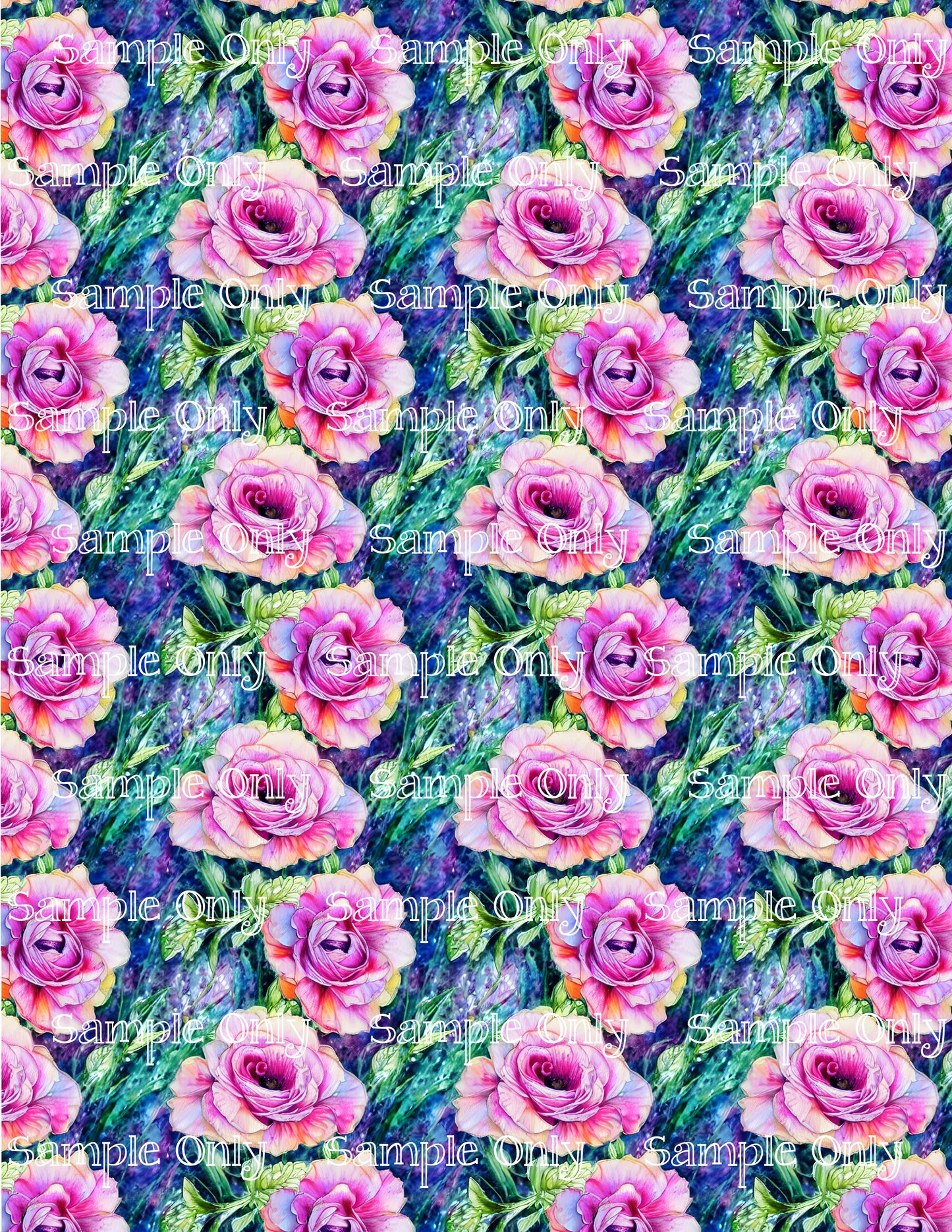 Impressionist Floral Image Sheet For Polymer Clay Transfer Decal DIGITAL FILE OR PRINTED IFL9