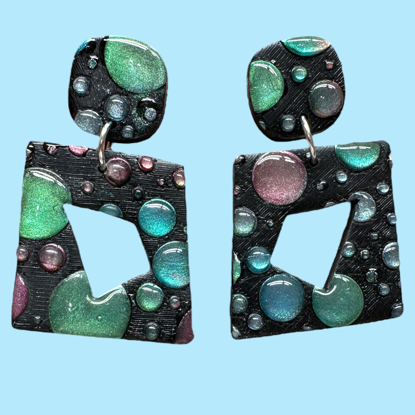 Bubble Dot Pattern Stencil For Polymer Clay