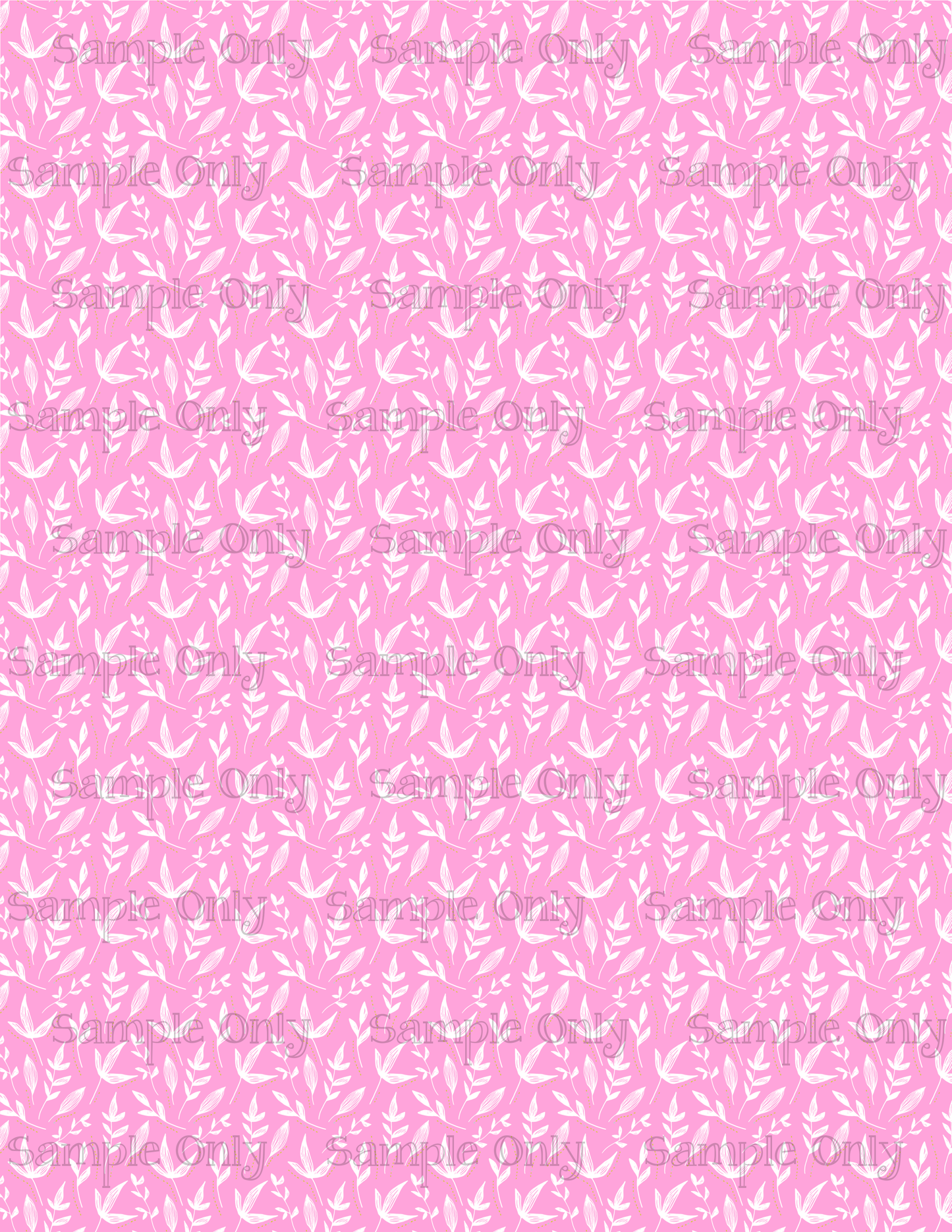 Pink Line Art Floral Leaves Pattern Set-02 Image Sheet For Polymer Clay Transfer Decal DIGITAL FILE OR PRINTED