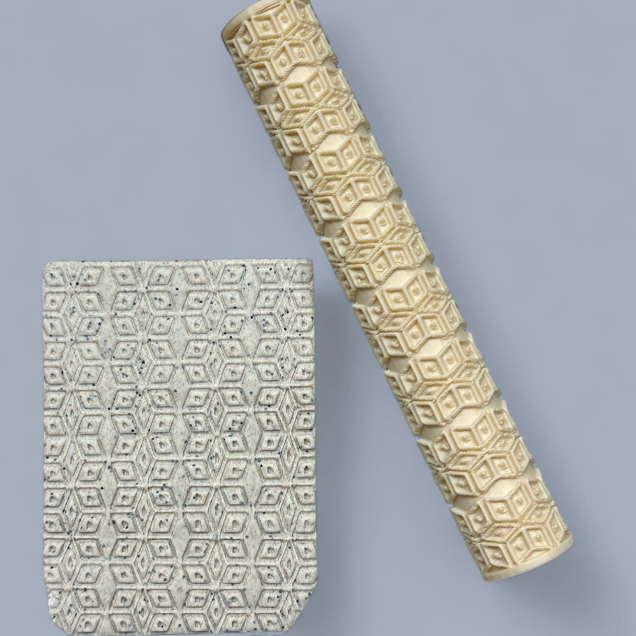 6 Point Star Texture Roller For Polymer Clay 2 Sizes YOU CHOOSE