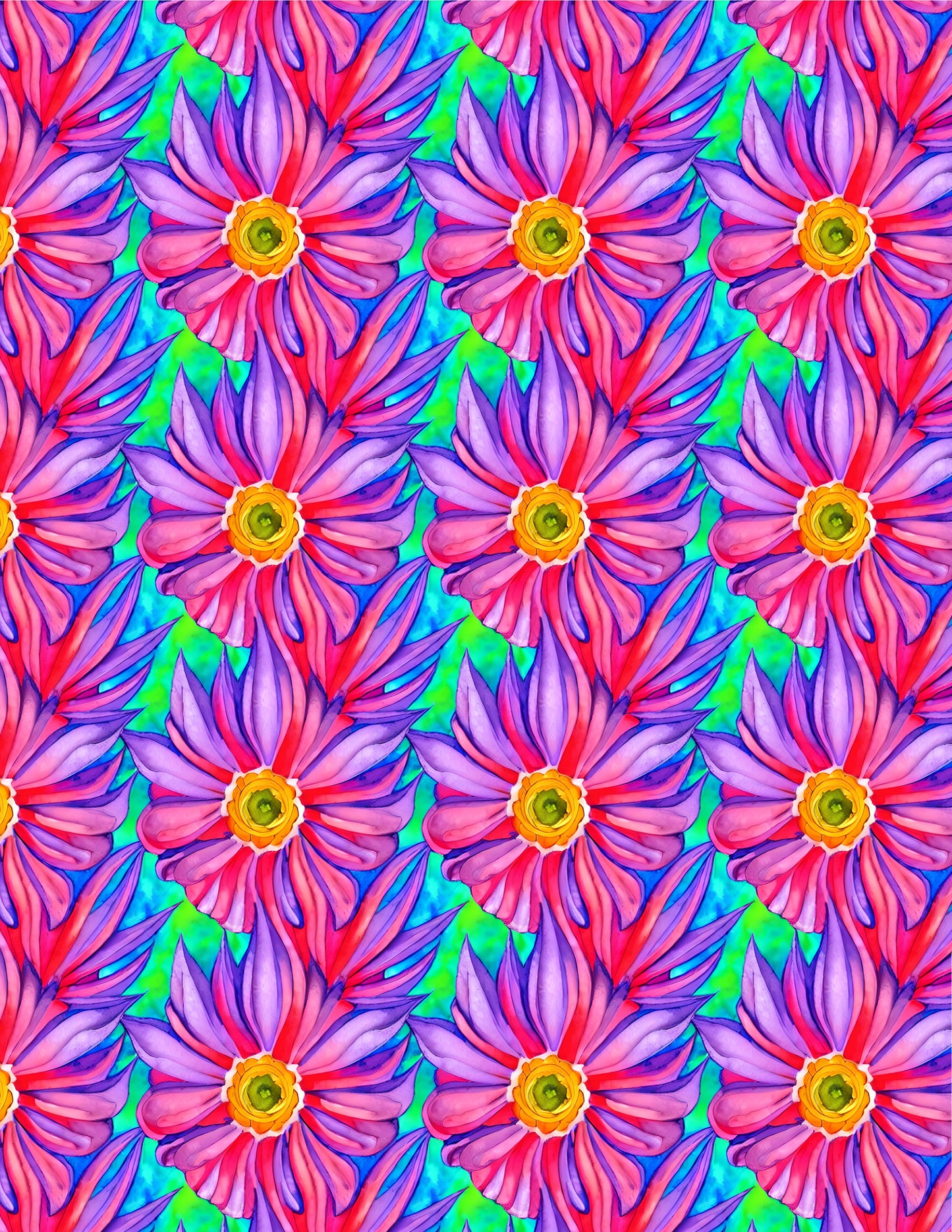 Wildflower Floral Pattern Image Sheet For Polymer Clay Transfer Decal DIGITAL FILE OR PRINTED WFF14
