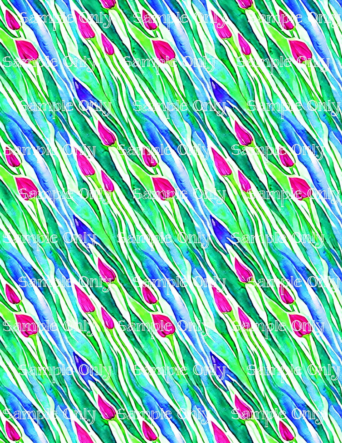 Wildflower Floral Pattern Image Sheet For Polymer Clay Transfer Decal DIGITAL FILE OR PRINTED WFF20