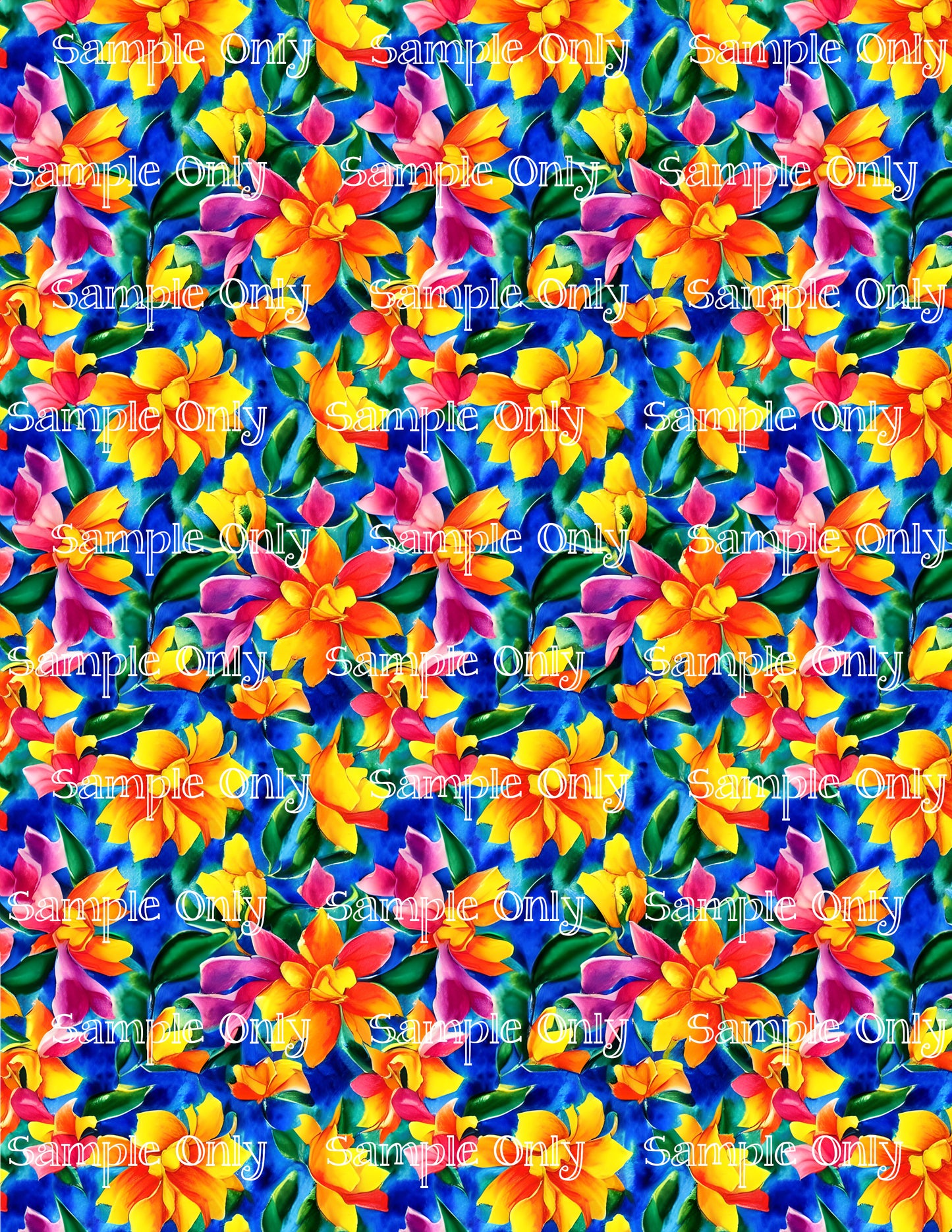 Wildflower Floral Pattern Image Transfer Sheet For Polymer Clay WFF22