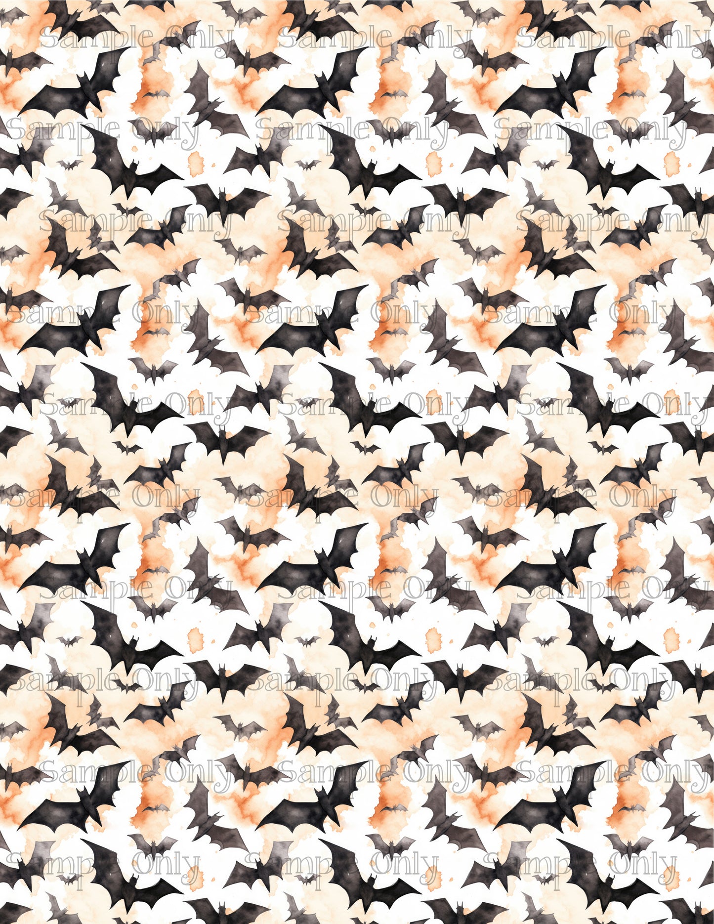 Halloween Flying Bats 01 Image Sheet For Polymer Clay Transfer Decal DIGITAL FILE OR PRINTED