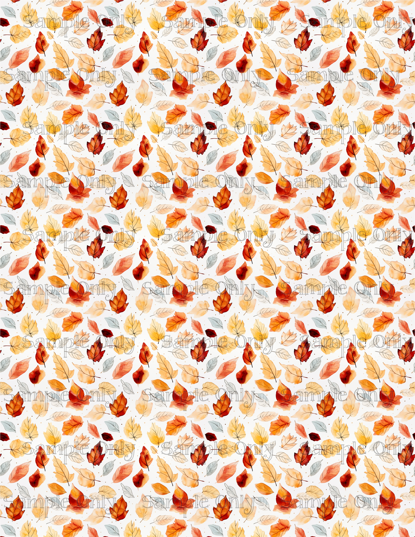 Autumn Leaves 01 Image Sheet For Polymer Clay Transfer Decal DIGITAL FILE OR PRINTED