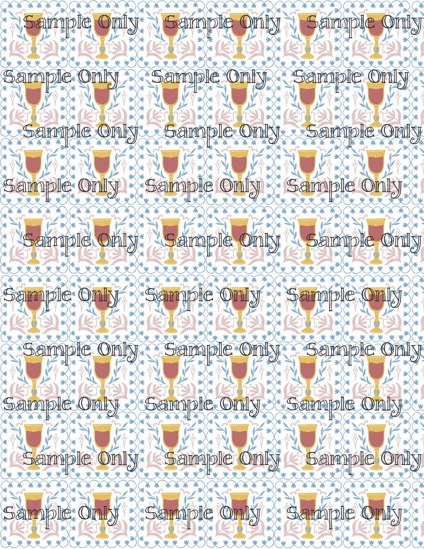 Hanukkah Pattern 101 Image Sheet For Polymer Clay Transfer Decal DIGITAL FILE OR PRINTED