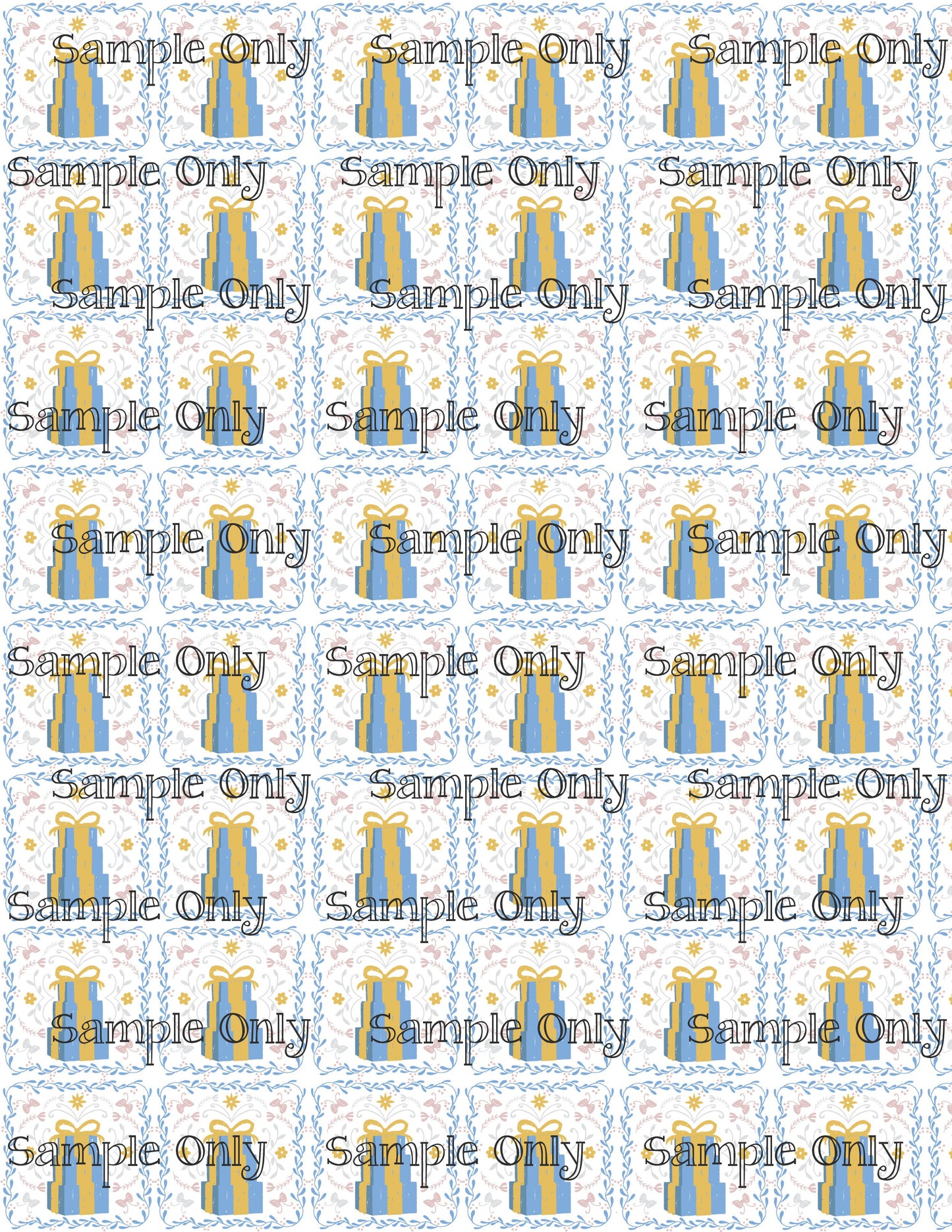 Hanukkah Pattern 104 Image Sheet For Polymer Clay Transfer Decal DIGITAL FILE OR PRINTED