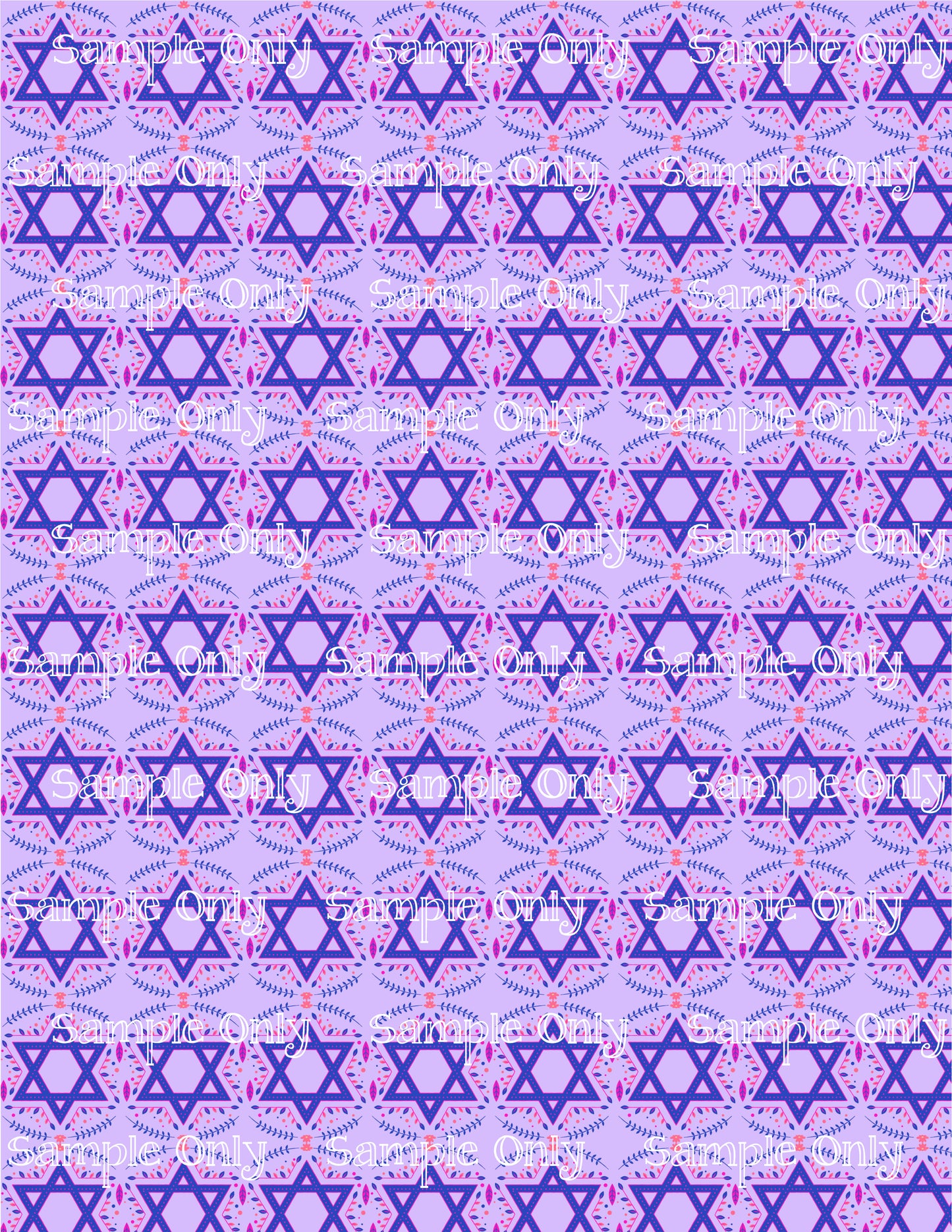 Hanukkah Pattern 13 Image Sheet For Polymer Clay Transfer Decal DIGITAL FILE OR PRINTED