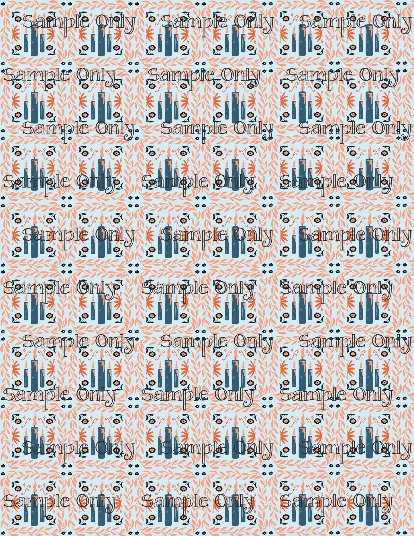 Hanukkah Pattern 26 Image Sheet For Polymer Clay Transfer Decal DIGITAL FILE OR PRINTED