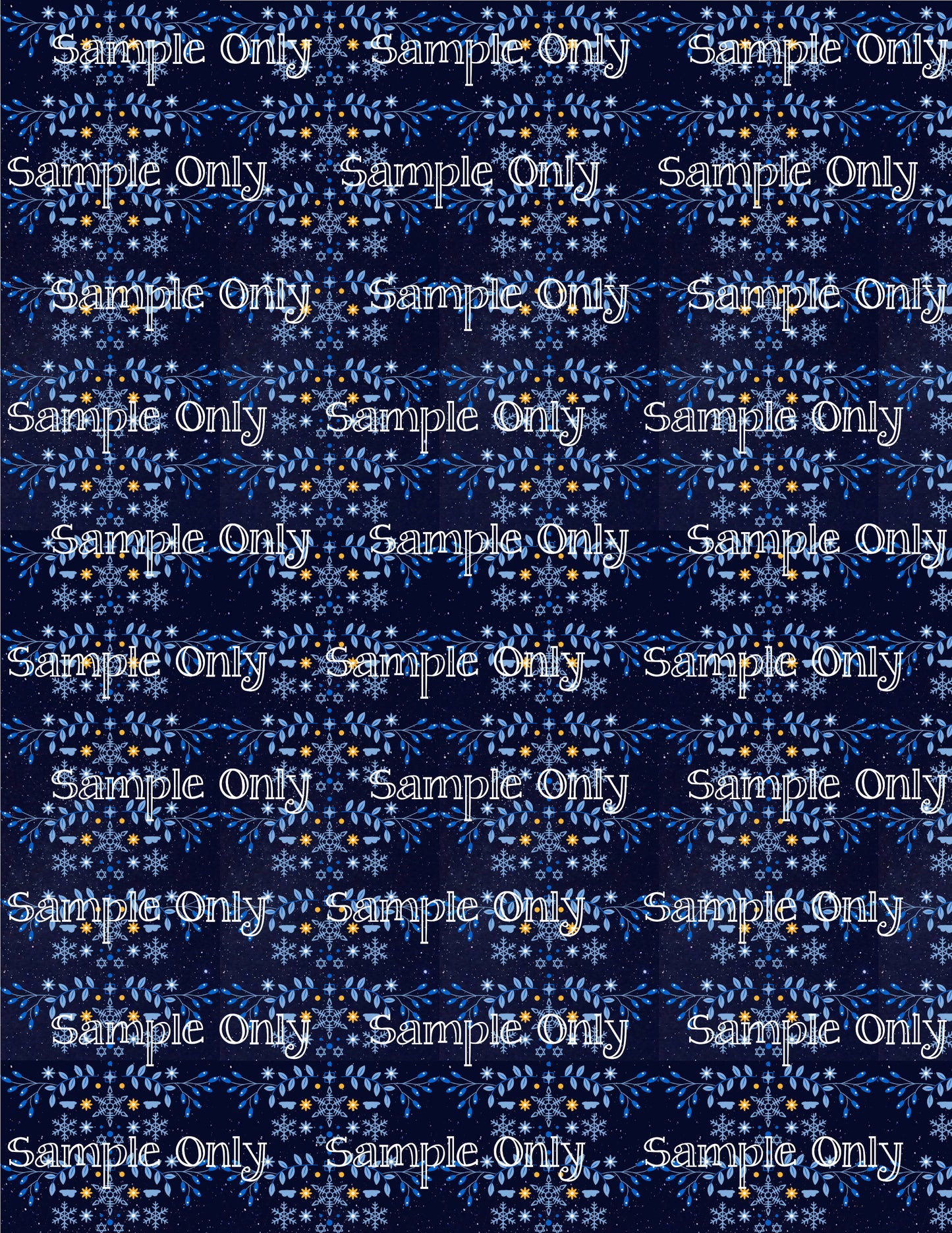 Hanukkah Pattern 51 Image Sheet For Polymer Clay Transfer Decal DIGITAL FILE OR PRINTED