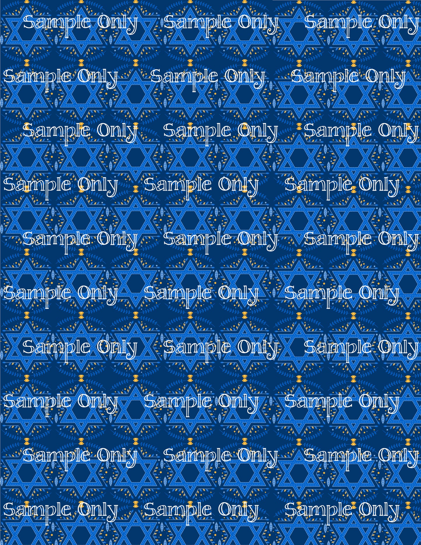Hanukkah Pattern 66 Image Sheet For Polymer Clay Transfer Decal DIGITAL FILE OR PRINTED