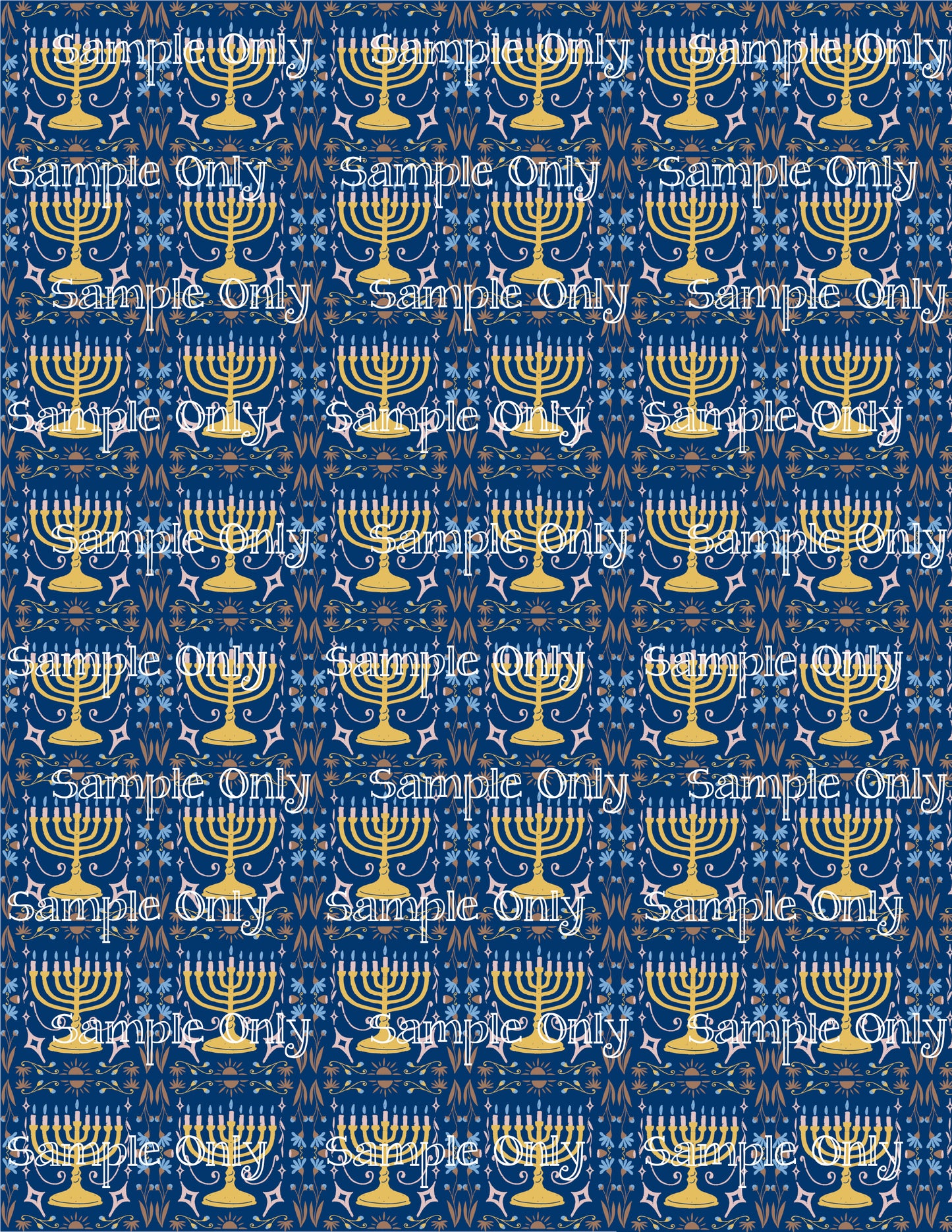 Hanukkah Pattern 69 Image Sheet For Polymer Clay Transfer Decal DIGITAL FILE OR PRINTED