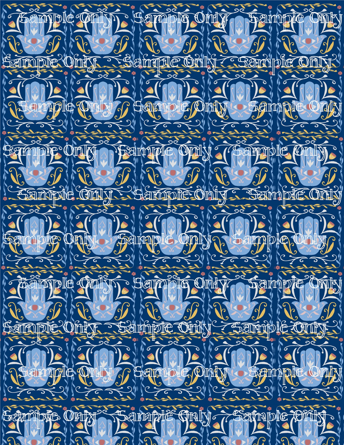 Hanukkah Pattern 70 Image Sheet For Polymer Clay Transfer Decal DIGITAL FILE OR PRINTED