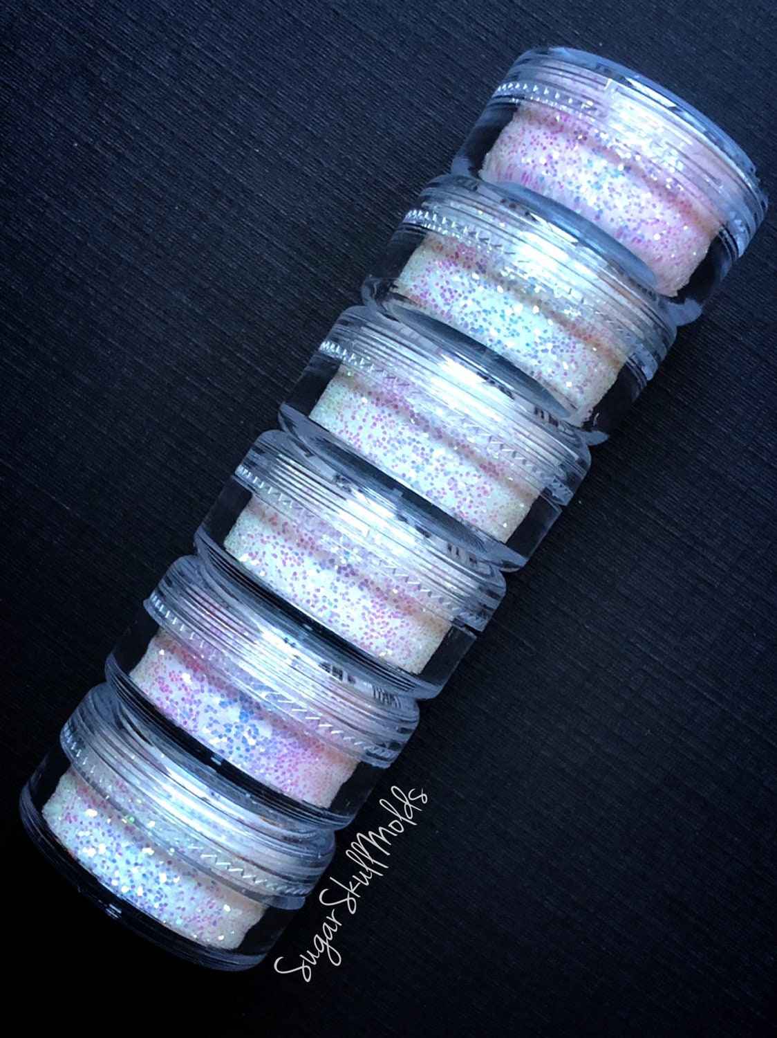 6 Jar Set Of Premium Ultrafine Color Changing UV Glitter
