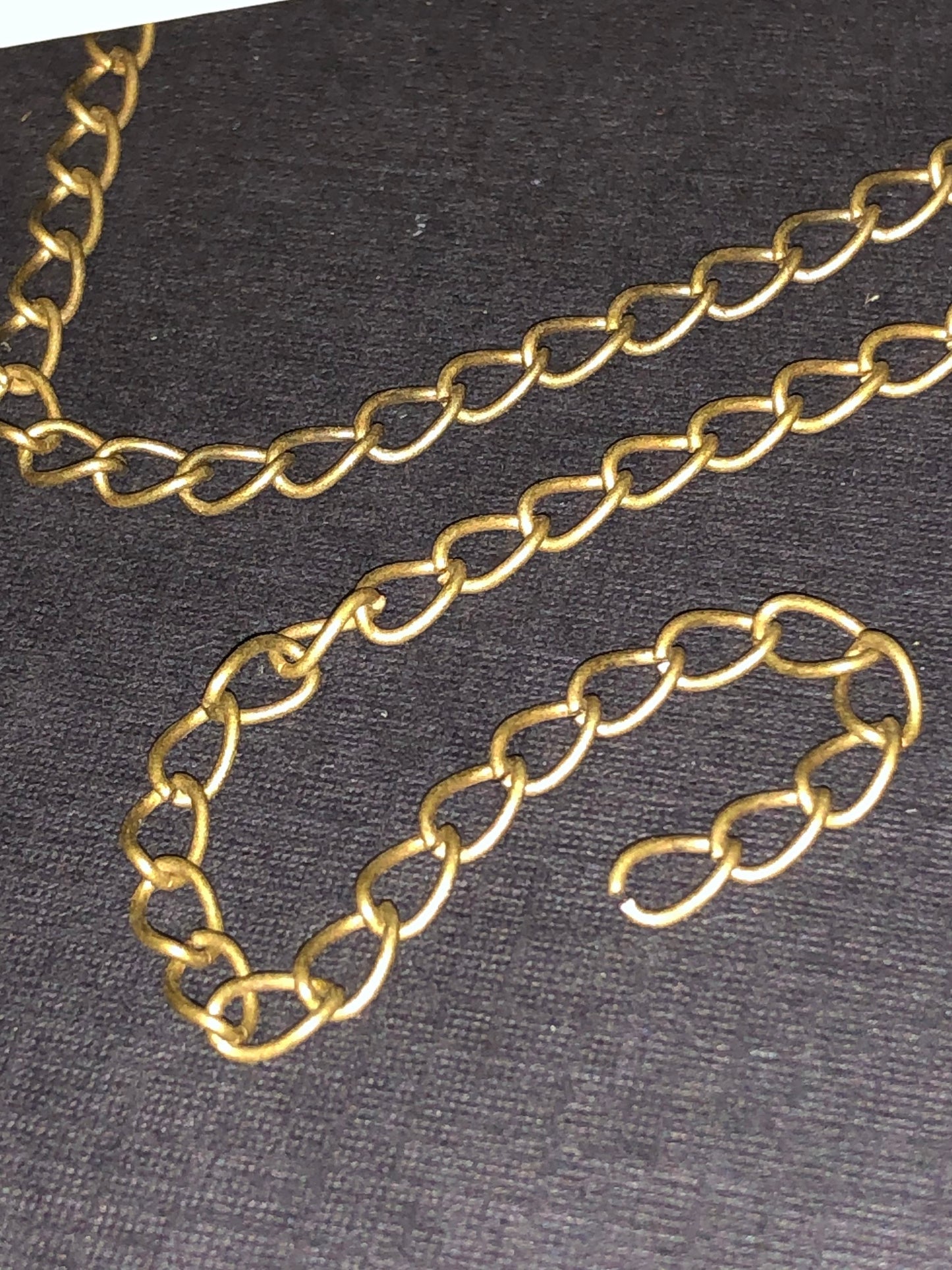 5 Meters 3x5mm Smooth Antique Brass Lightweight Metal Cable Chain 16 Feet