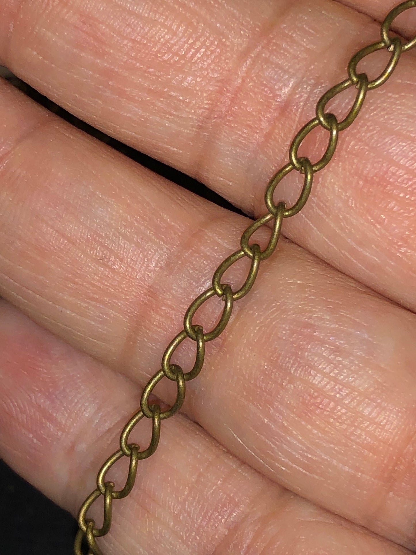 5 Meters 3x5mm Smooth Antique Brass Lightweight Metal Cable Chain 16 Feet