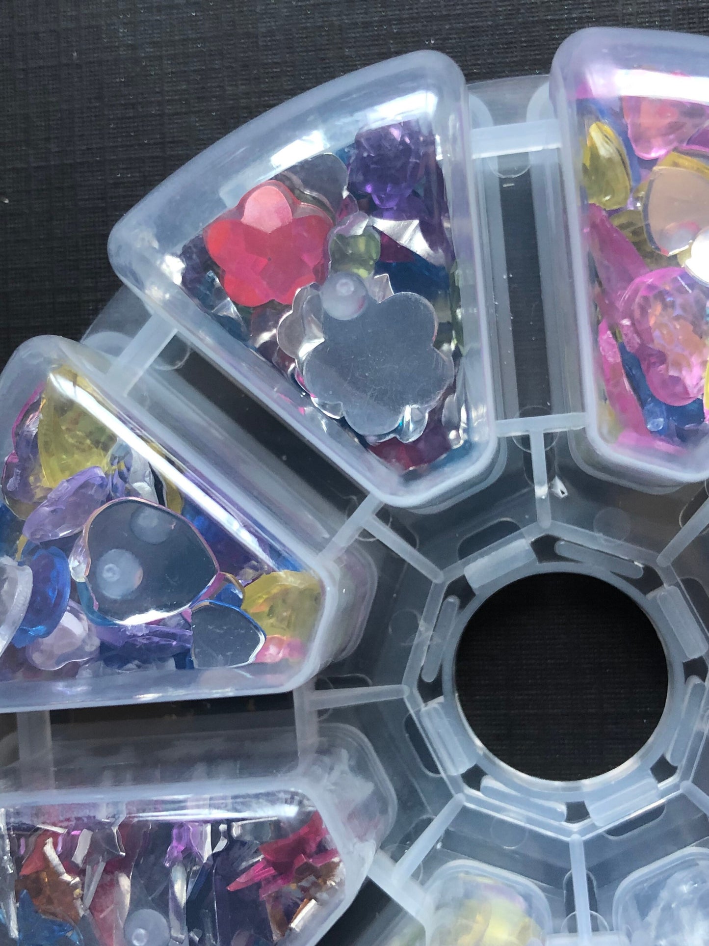 Pastel and Crystal Clear Acrylic Rhinestones Heart Flower Star 8-20mm