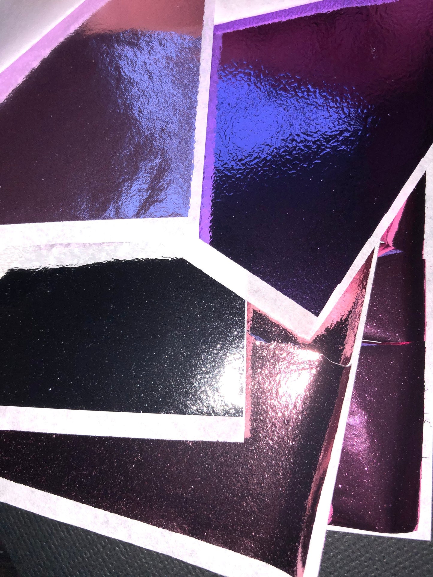 25 Sheets Of Metal Foil Leaf Sheets Pale Pink Dark Purple Lavender Bright Pink Silver