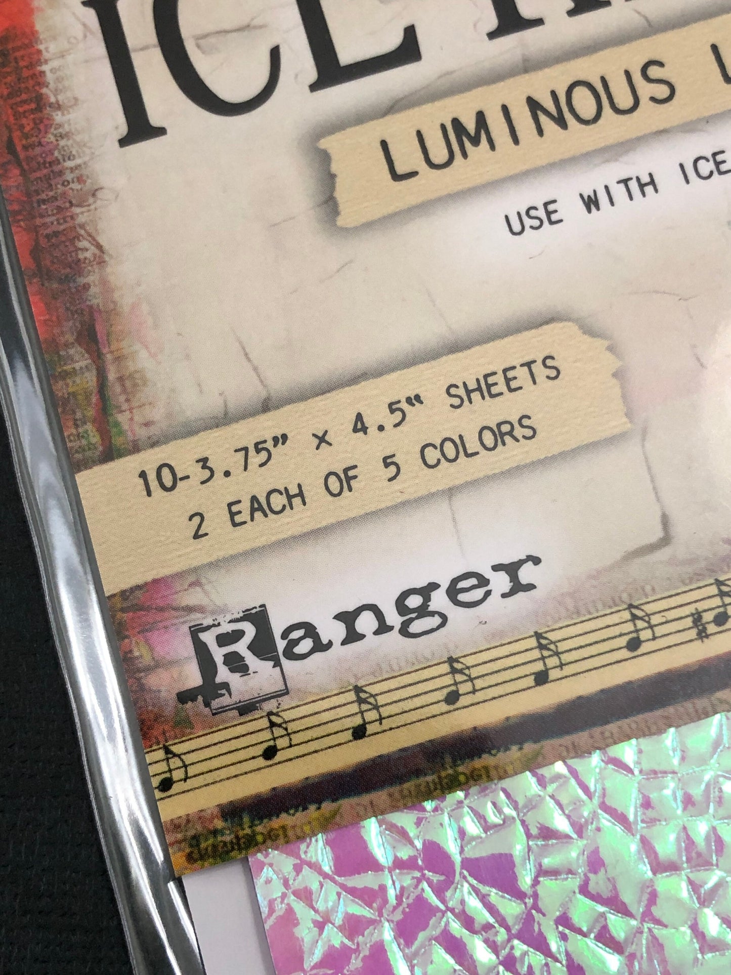 10pc Ice Resin Assorted Iridescent Luminous Layers Art Sheets For Resin Crafts and More