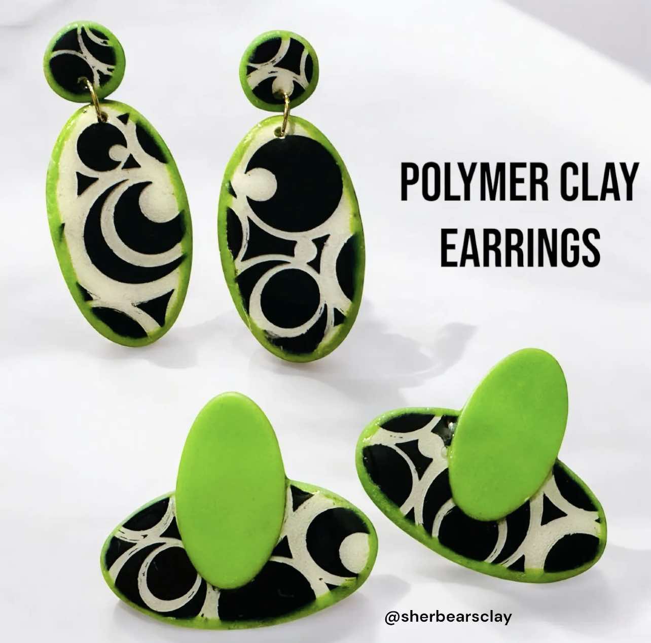 Spinning Rings Stencil For Polymer Clay