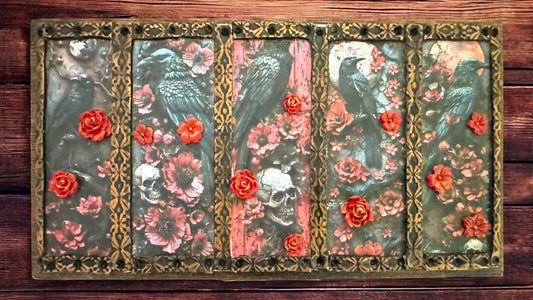 Gothic Raven Wooden Box Polymer Clay Mixed Media Project By Sherbears Clay