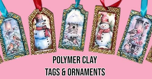 Polymer Clay Tags and Ornaments Tutorial By Sherbears Clay