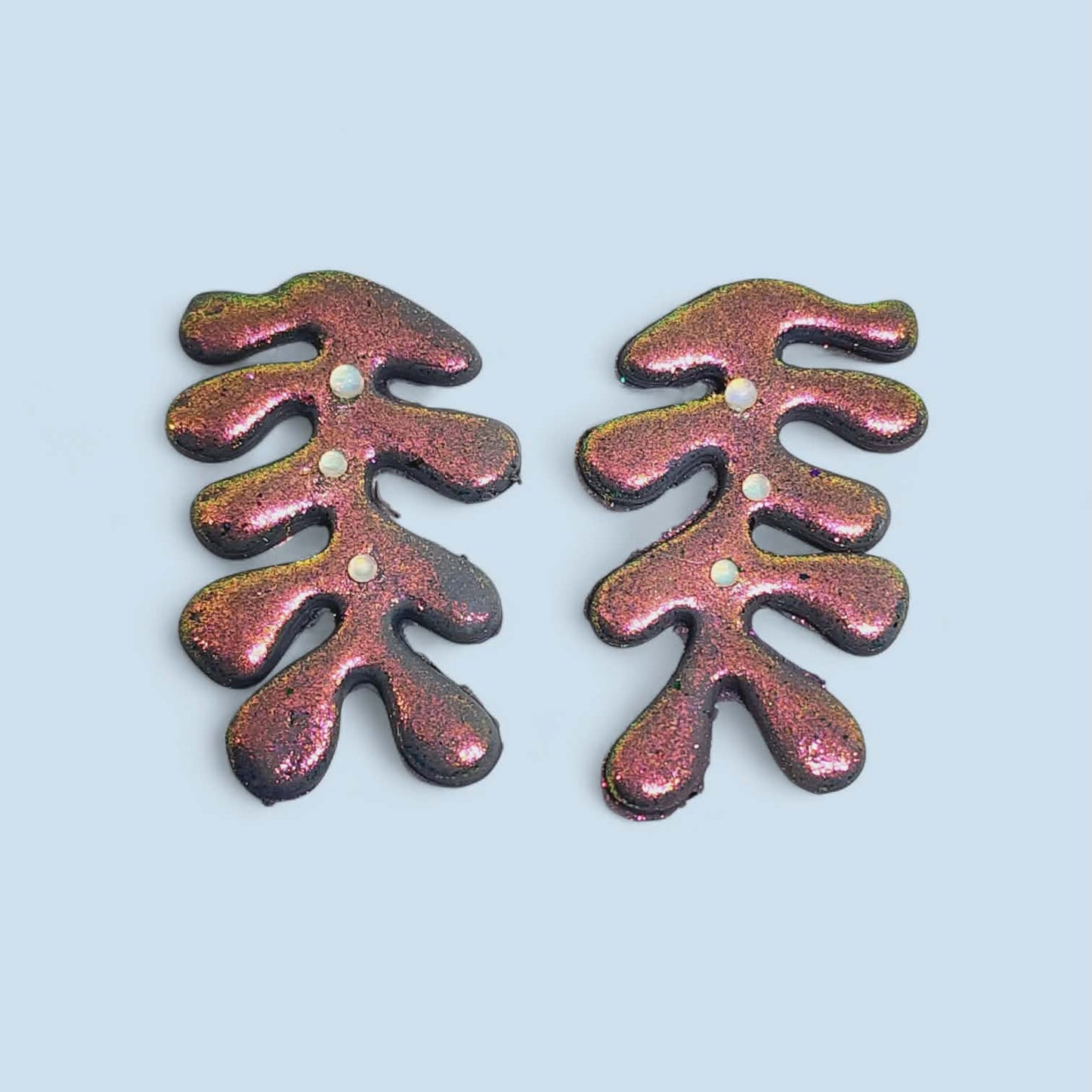 2pc Seaweed Outline Cutter Set Polymer Clay Cutter 5 Sizes You Choose