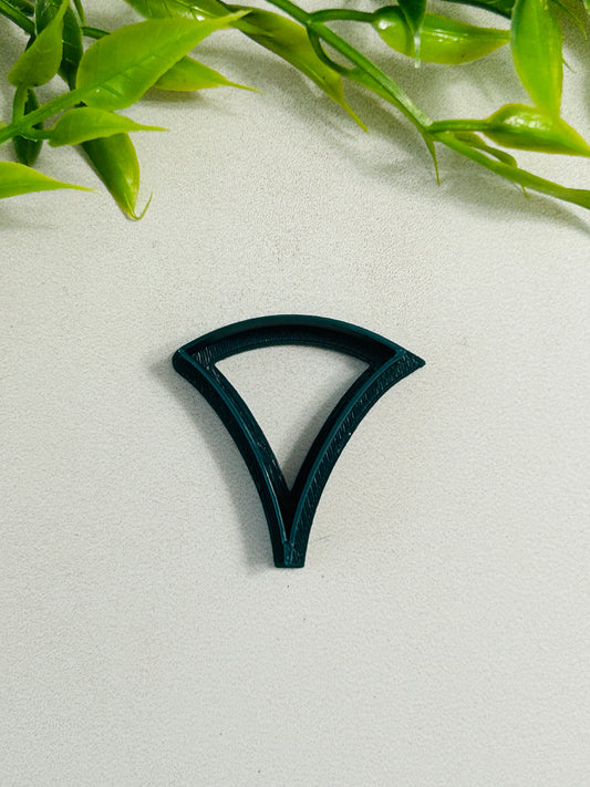 Fancy Triangle Outline Polymer Clay Cutter 6 Sizes You Choose