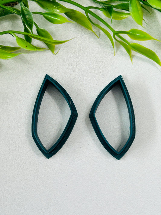 2pc Abstract Shape 1 Outline Cutter Set Polymer Clay Cutter 6 Sizes You Choose