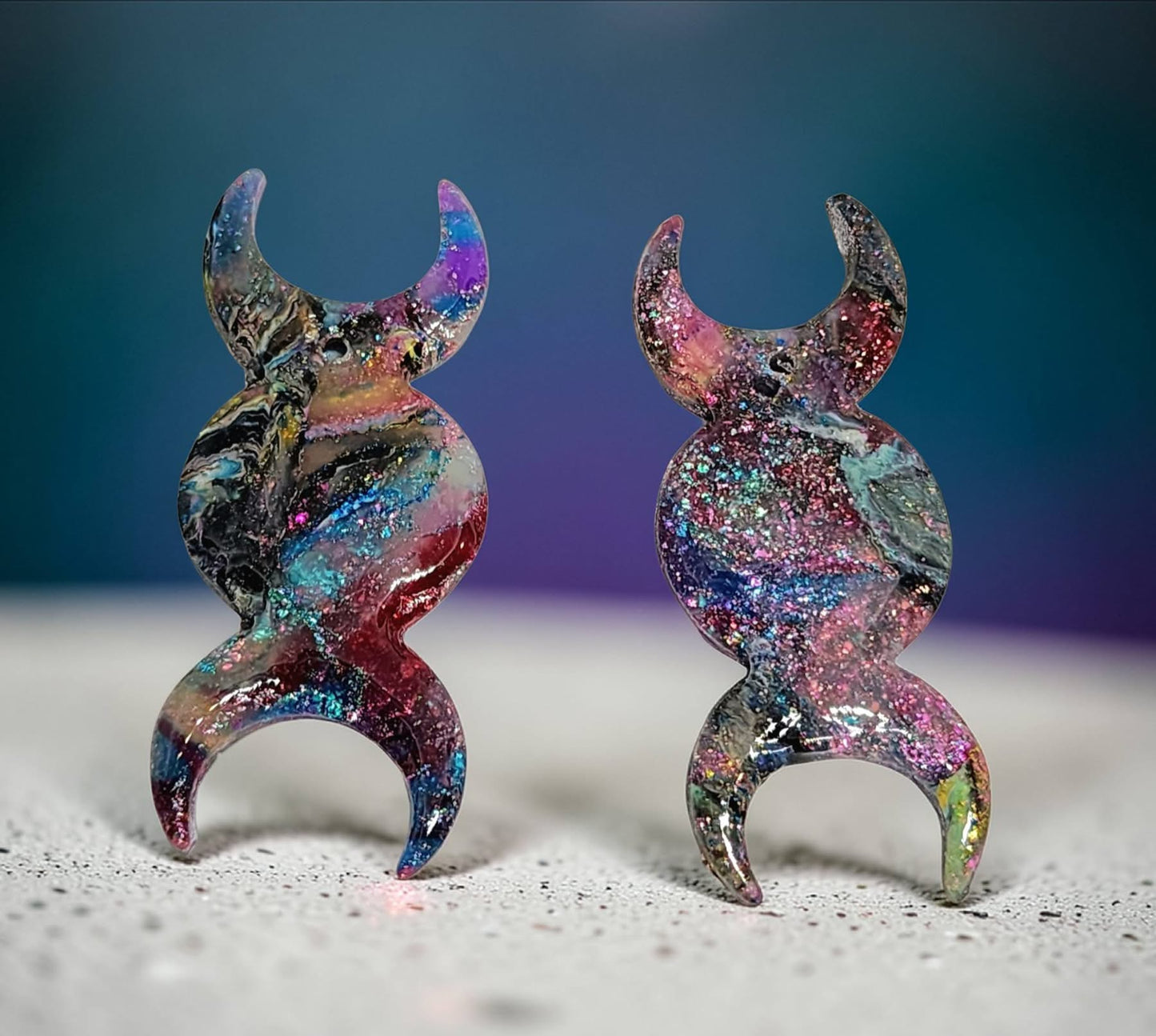 Triple Moon Outline Polymer Clay Cutter 6 Sizes You Choose