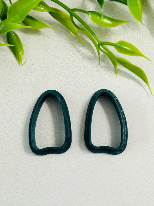 2pc Organic Shape 2 Outline Cutter Set Polymer Clay Cutter 7 Sizes You Choose