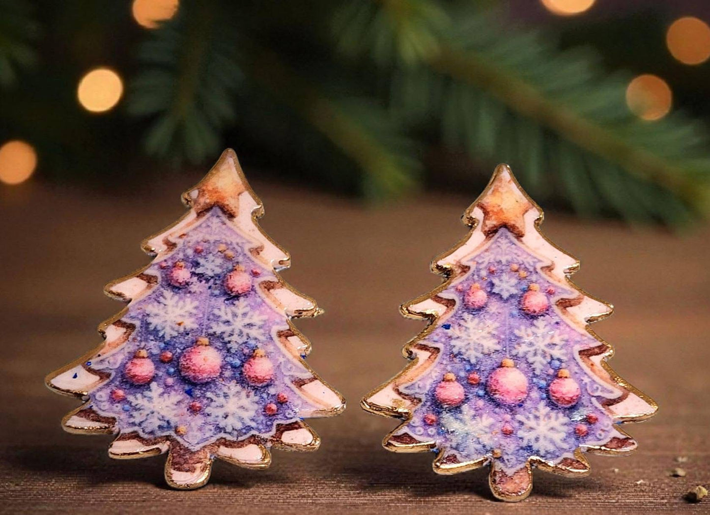 Fluffy Christmas Tree Polymer Clay Cutter 5 Sizes You Choose