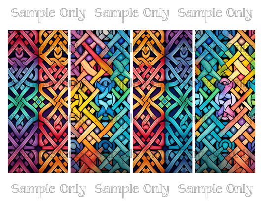 2.5 x 6 Inch Celtic Knots Set 01 Image Sheet For Polymer Clay Transfer Decal DIGITAL FILE OR PRINTED