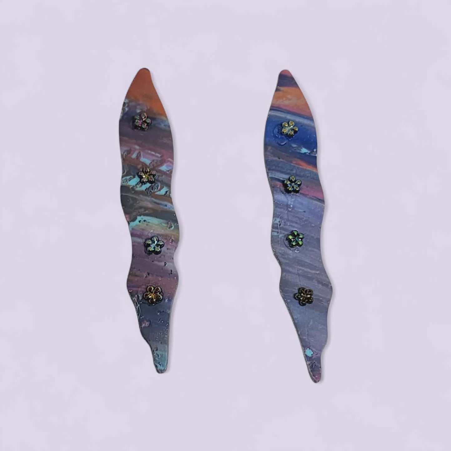 2pc Lily Leaf Outline Cutter Set Polymer Clay Cutter 7 Sizes You Choose