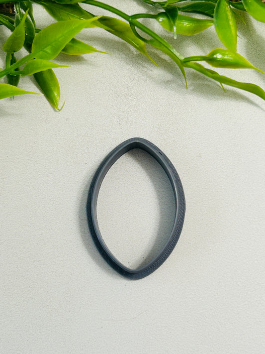 Rounded Cats Eye or Football Outline Polymer Clay Cutter 6 Sizes You Choose