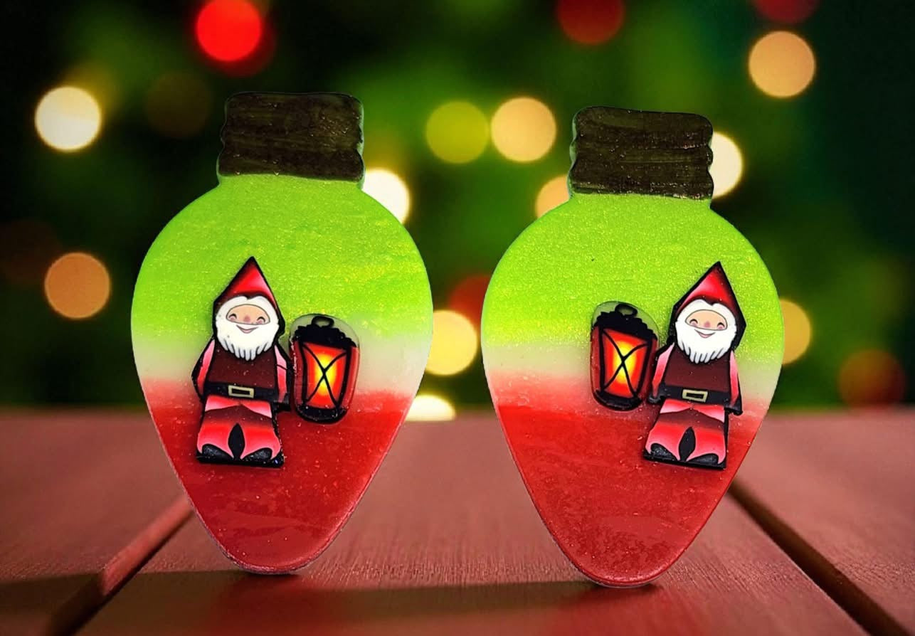 Christmas Light Bulb Polymer Clay Cutter 7 Sizes You Choose