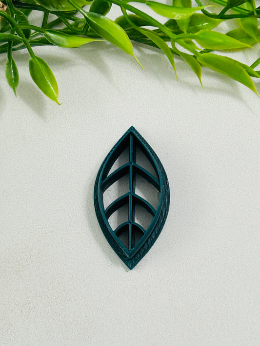 Thin Veined Leaf Imprint Polymer Clay Cutter 3 Sizes You Choose