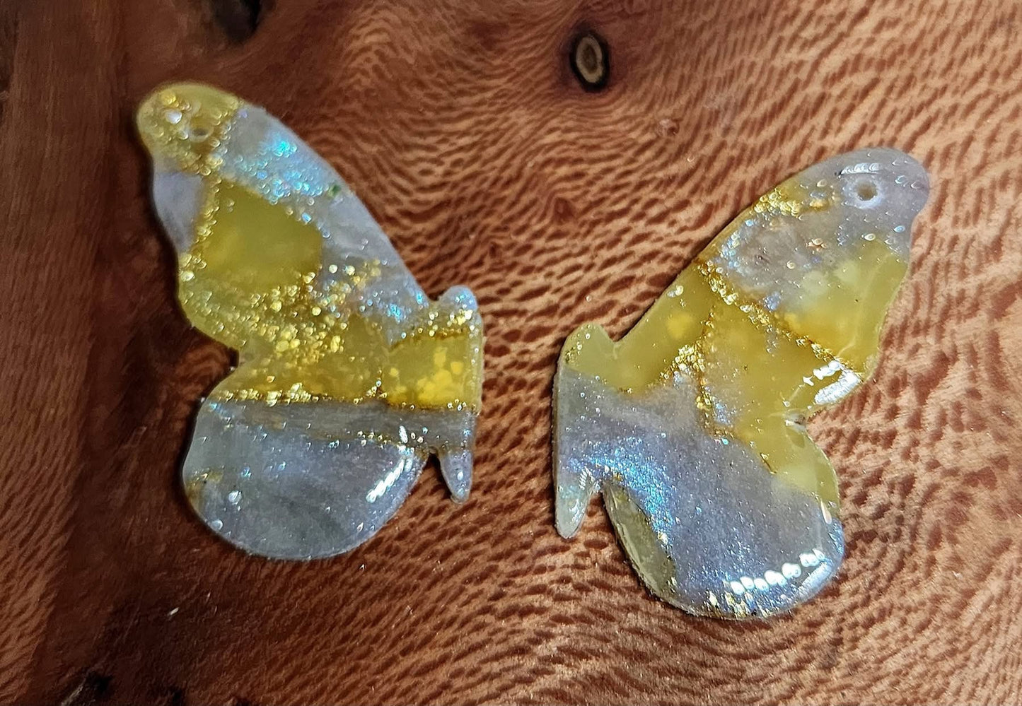 2pc Jen's Butterfly Profile Style 2 Polymer Clay Outline Cutter Set 7 Sizes Available You Choose